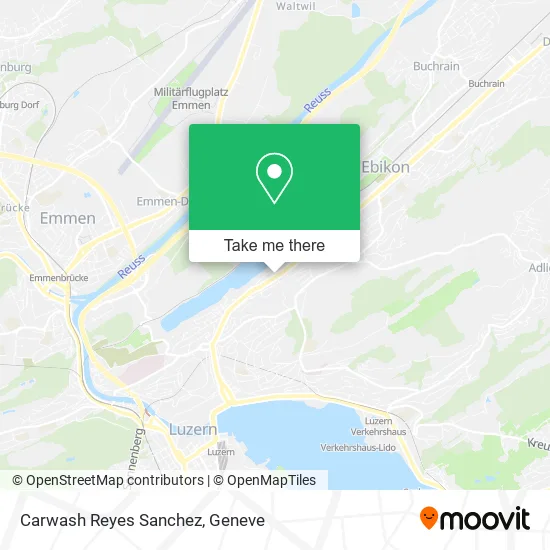 Carwash Reyes Sanchez map