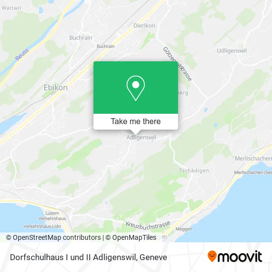 Dorfschulhaus I und II Adligenswil map