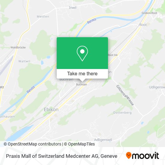 Praxis Mall of Switzerland Medcenter AG map