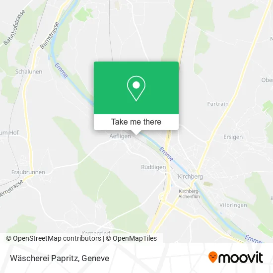 Wäscherei Papritz map