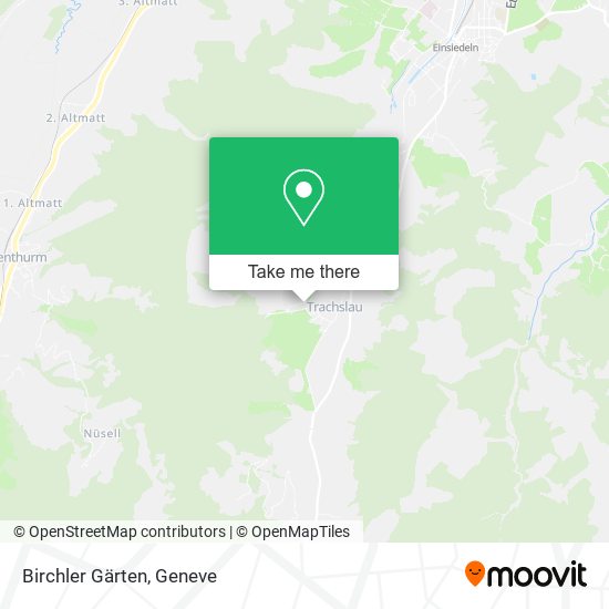 Birchler Gärten map
