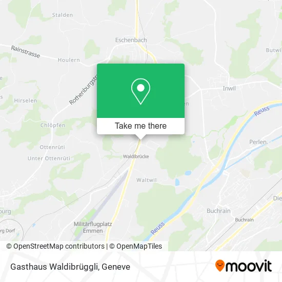 Gasthaus Waldibrüggli map