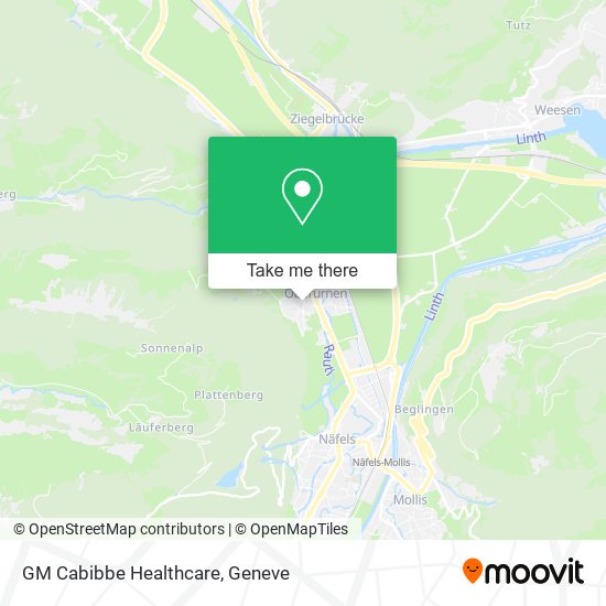 GM Cabibbe Healthcare map