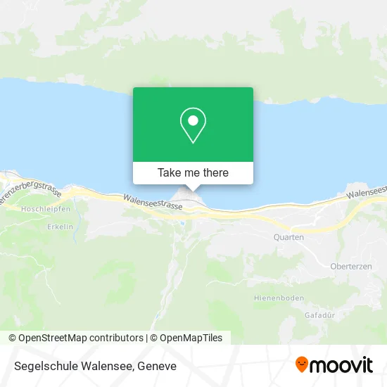 Segelschule Walensee plan