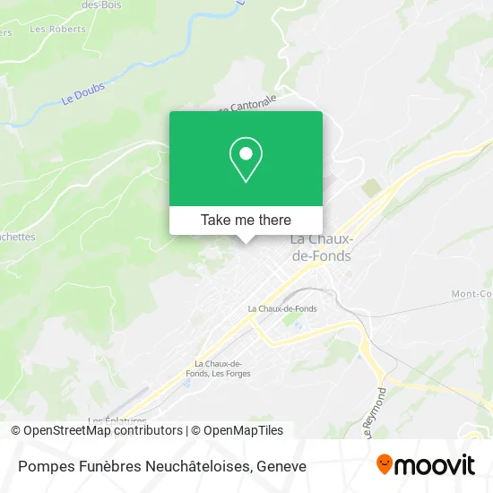 Pompes Funèbres Neuchâteloises plan