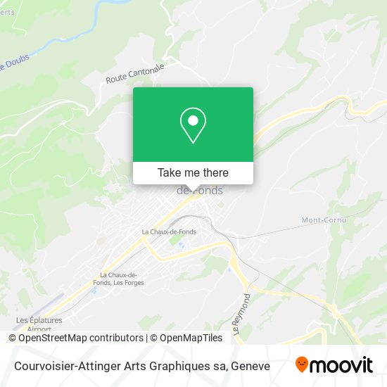 Courvoisier-Attinger Arts Graphiques sa map