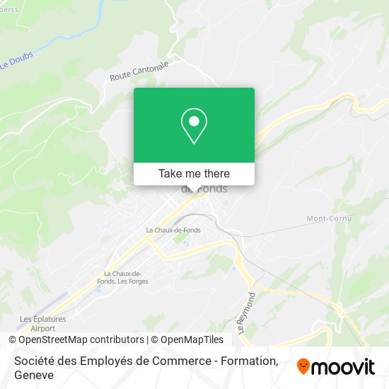 Société des Employés de Commerce - Formation map