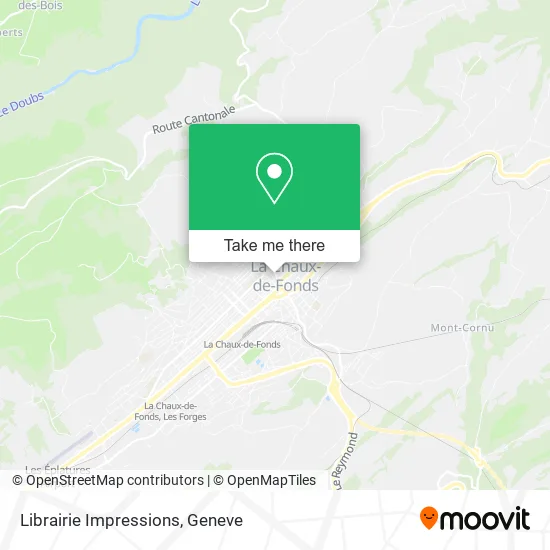 Librairie Impressions map