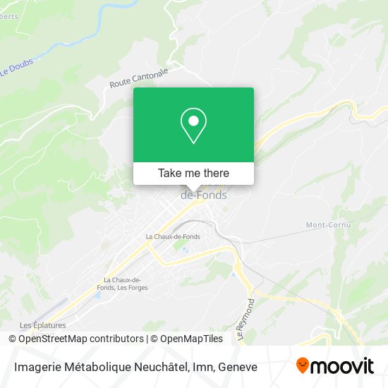 Imagerie Métabolique Neuchâtel, Imn map
