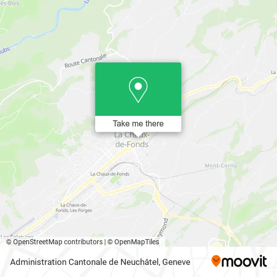 Administration Cantonale de Neuchâtel map