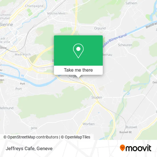 Jeffreys Cafe map