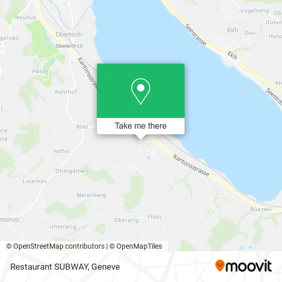 Restaurant SUBWAY map