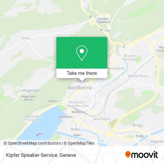 Kipfer Speaker-Service map