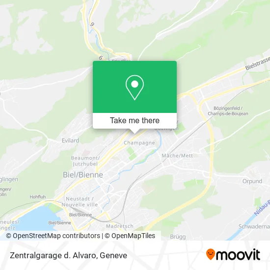 Zentralgarage d. Alvaro map