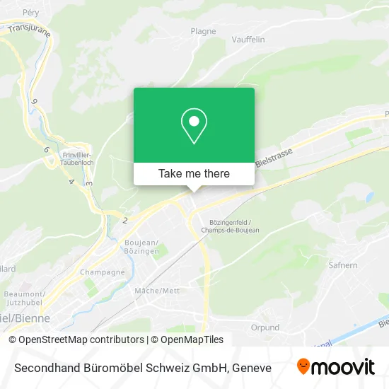 Secondhand Büromöbel Schweiz GmbH map