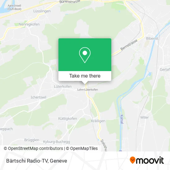 Bärtschi Radio-TV map