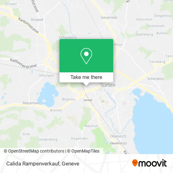 Calida Rampenverkauf map