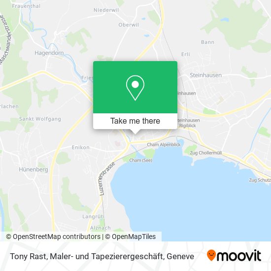 Tony Rast, Maler- und Tapezierergeschäft map