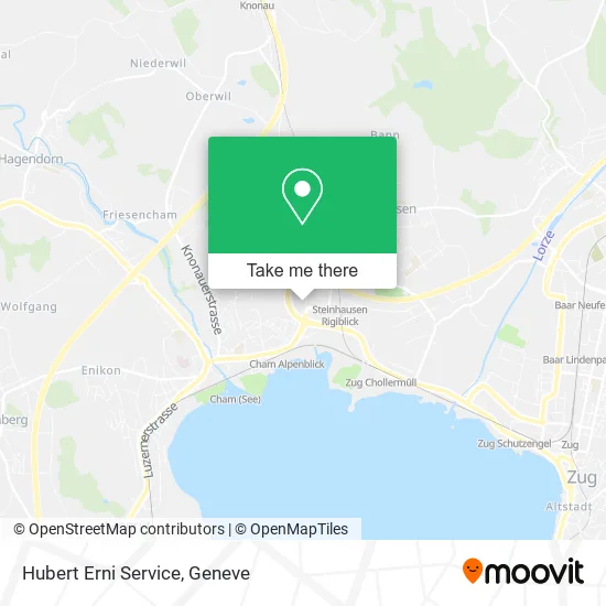 Hubert Erni Service map
