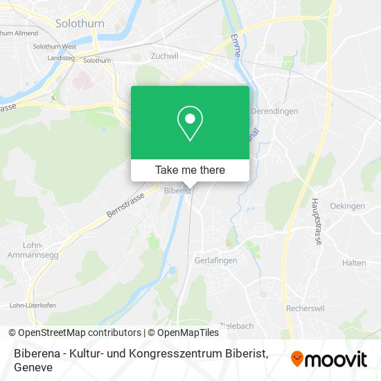 Biberena - Kultur- und Kongresszentrum Biberist map