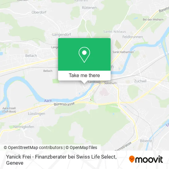 Yanick Frei - Finanzberater bei Swiss Life Select map