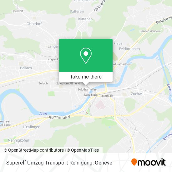 Superelf Umzug Transport Reinigung map