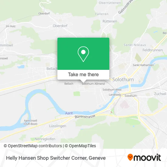 Helly Hansen Shop Switcher Corner map