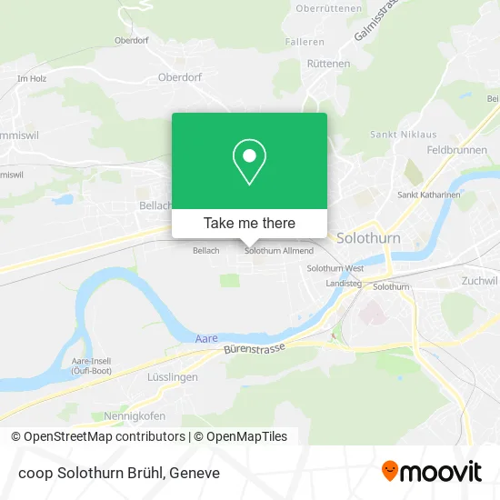 coop Solothurn Brühl map