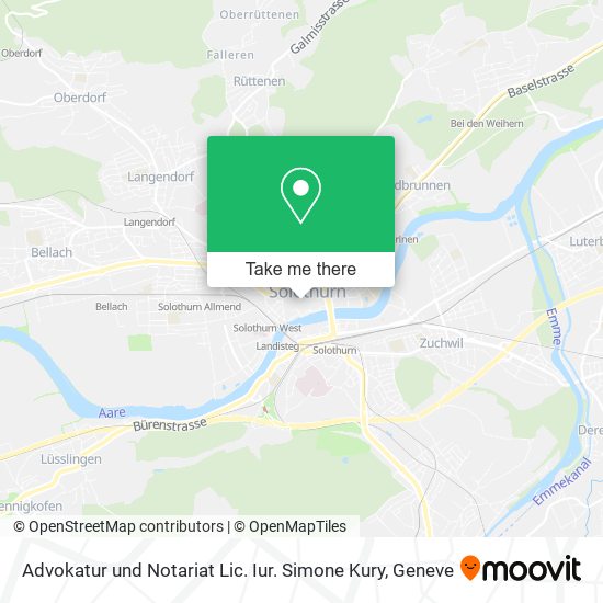 Advokatur und Notariat Lic. Iur. Simone Kury map