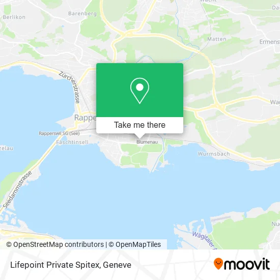 Lifepoint Private Spitex map