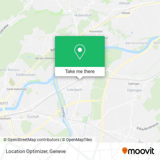 Location Optimizer map