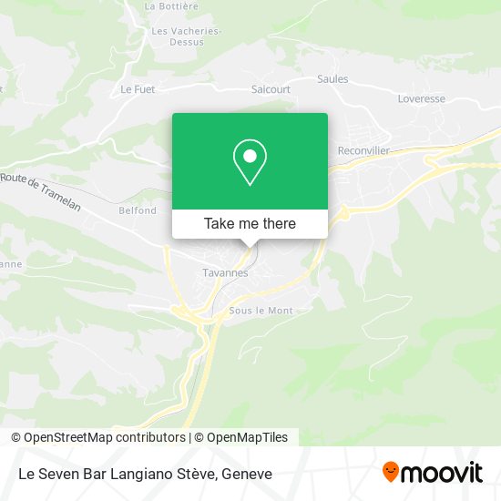 Le Seven Bar Langiano Stève map