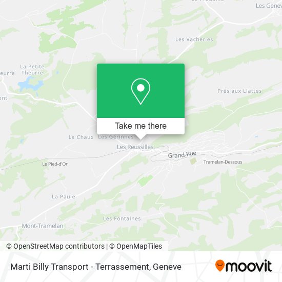 Marti Billy Transport - Terrassement map