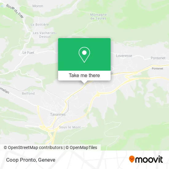 Coop Pronto map