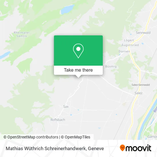 Mathias Wüthrich Schreinerhandwerk map