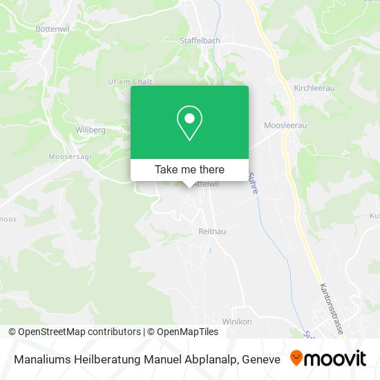 Manaliums Heilberatung Manuel Abplanalp map