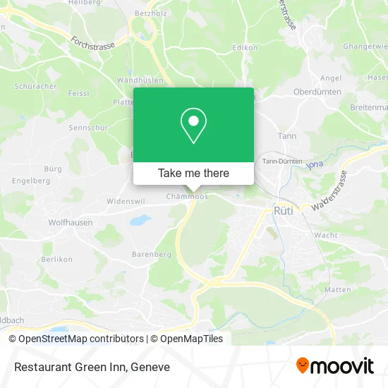 Restaurant Green Inn map