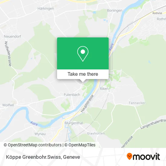 Köppe Greenbohr.Swiss map