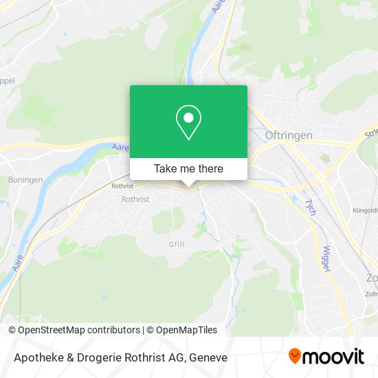 Apotheke & Drogerie Rothrist AG map