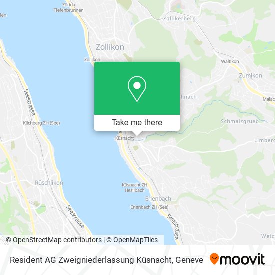 Resident AG Zweigniederlassung Küsnacht map