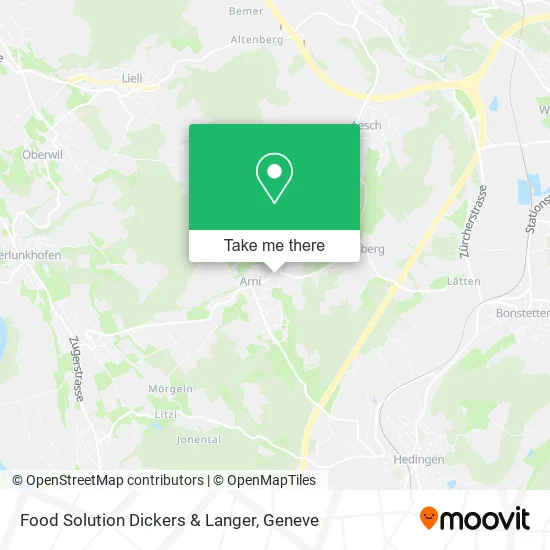 Food Solution Dickers & Langer map