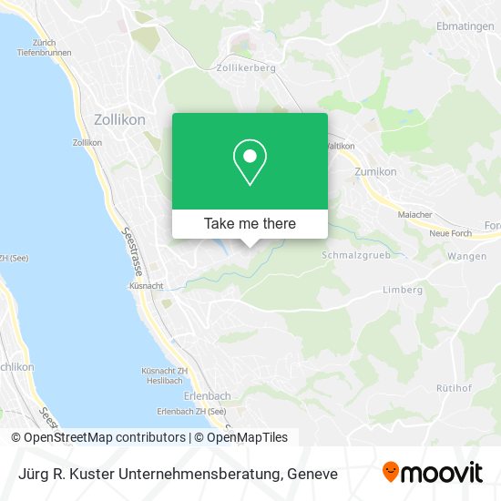 Jürg R. Kuster Unternehmensberatung map