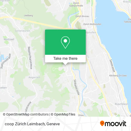 coop Zürich Leimbach map