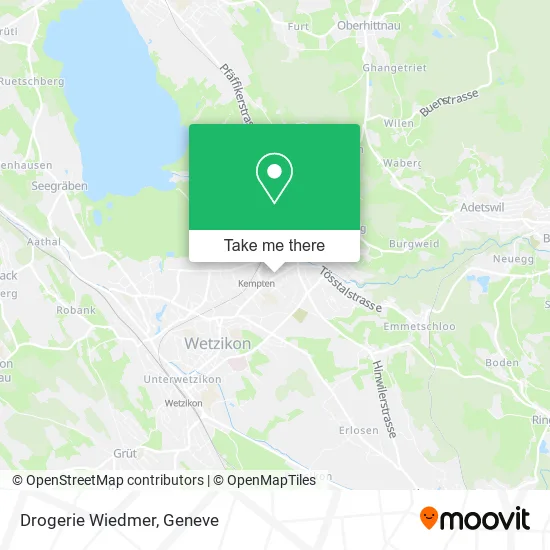 Drogerie Wiedmer map