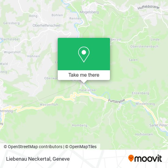 Liebenau Neckertal map