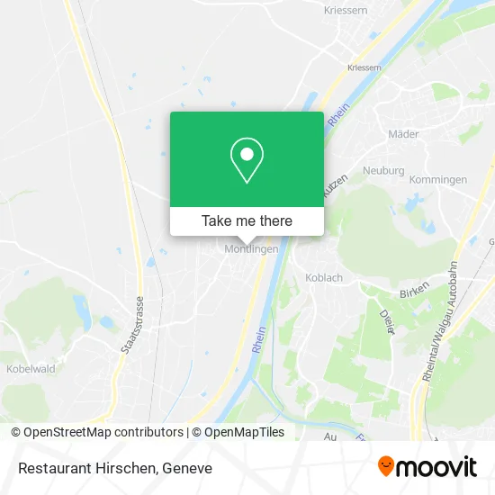 Restaurant Hirschen map