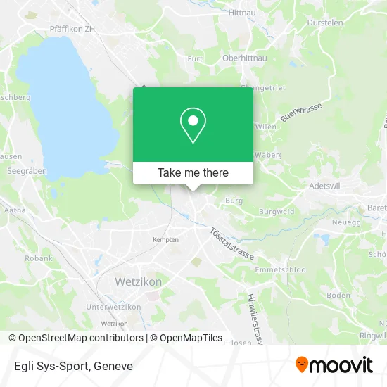 Egli Sys-Sport map