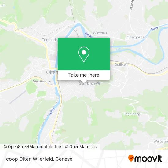 coop Olten Wilerfeld map