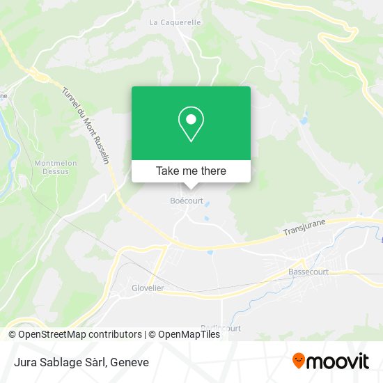 Jura Sablage Sàrl map