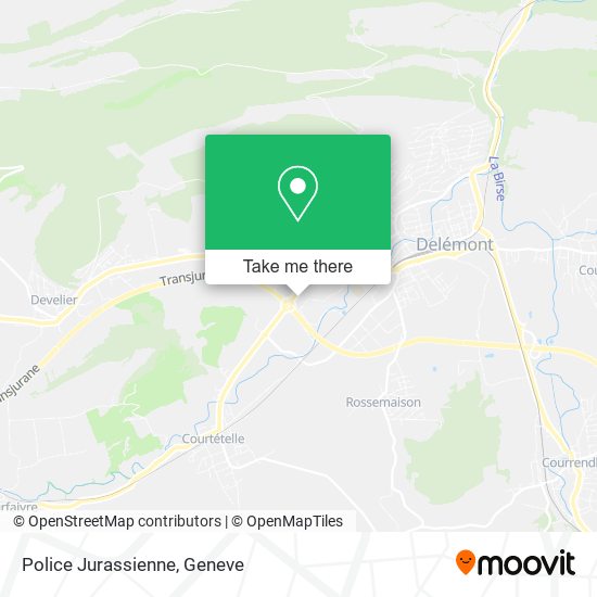 Police Jurassienne map